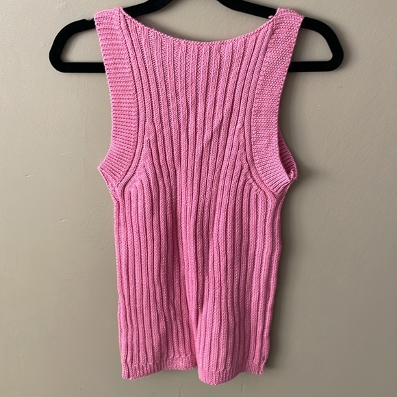 Crescent Wool Blend Knit Sweater Tank - Picture 2 of 4